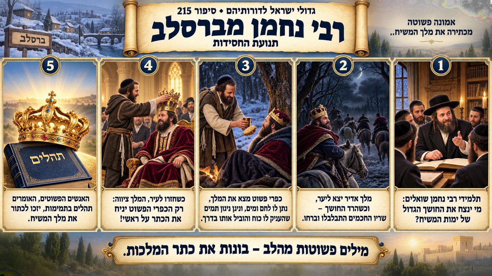 תמונת סיכום — תנועת החסידות: רבי נחמן מברסלב